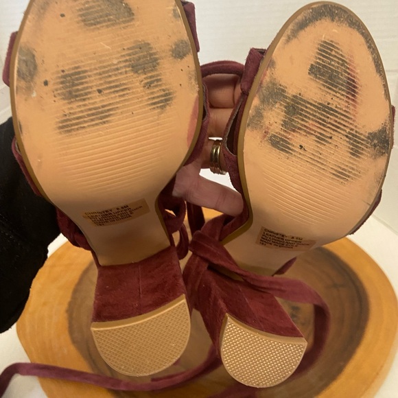 Steve Madden Christey Lace Up Leather Heel in Brandy Wine - Picture 13 of 15